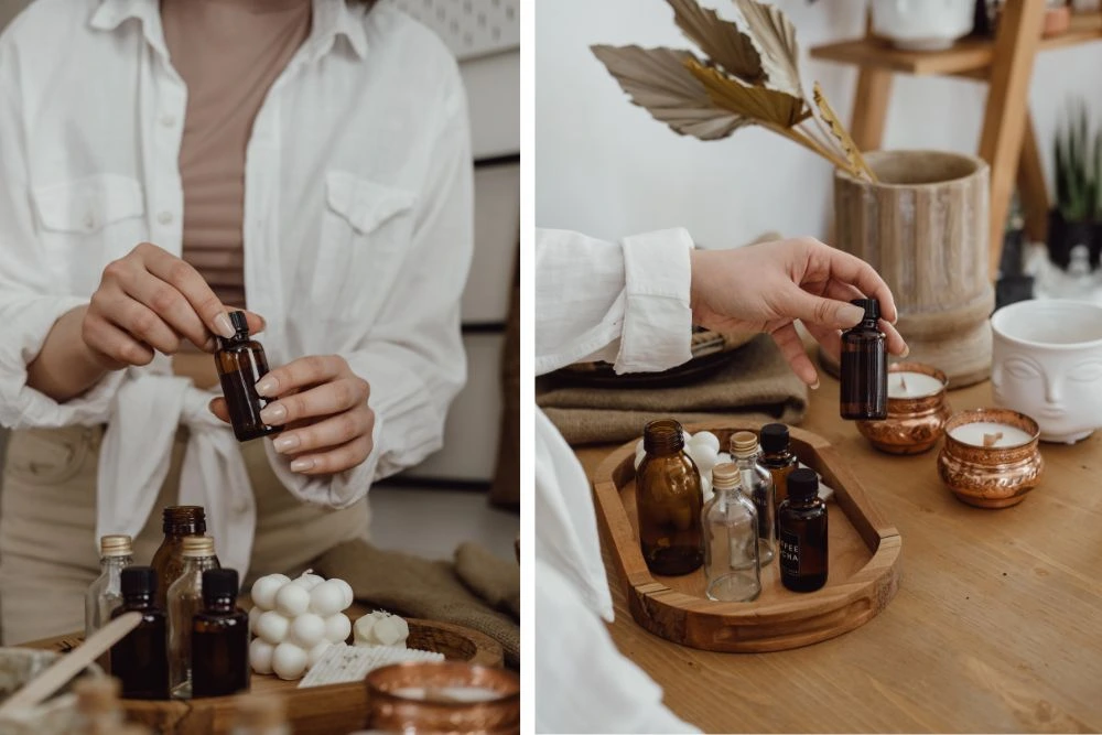 Aromaterapeutické zmesi esenciálnych olejov pre ženské zdravie
