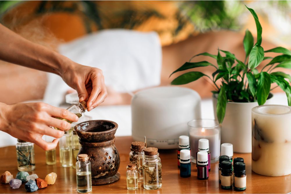 Esenciálne oleje a suroviny pre prípravu aromaterapeutických zmesí na relaxáciu