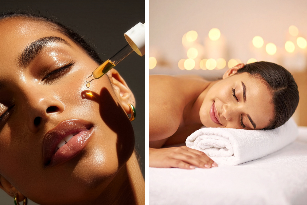 Relaxácia pri masáži s prírodným olejom – jemná starostlivosť o telo v harmonickom wellness prostredí.